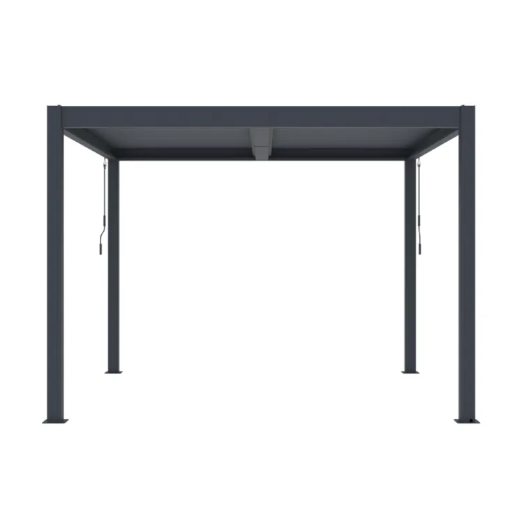 Pergola | Aluminiumram | 3x3m | Antracit - Utemöbler - Solskydd - Pergola