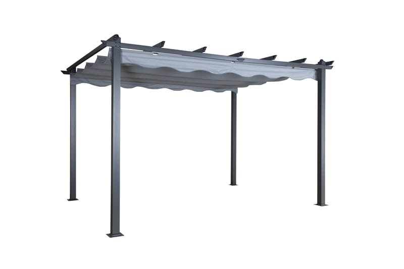 Lazio Pergola 295x395 cm - Svart/Grå - Utemöbler - Solskydd - Pergola