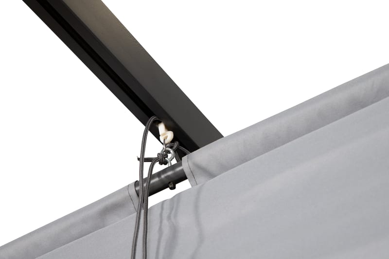 Lazio Pergola 295x395 cm - Svart/Grå - Utemöbler - Solskydd - Pergola
