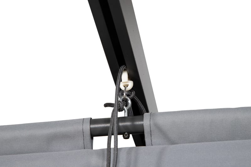 Lazio Pergola 295x395 cm - Svart/Grå - Utemöbler - Solskydd - Pergola