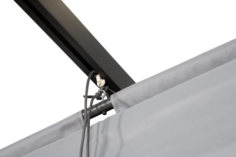 Lazio Pergola 295x395 cm - Svart/Grå - Utemöbler - Solskydd - Pergola