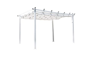 Lazio Pergola 348 cm - Vit - Utemöbler - Solskydd - Pergola
