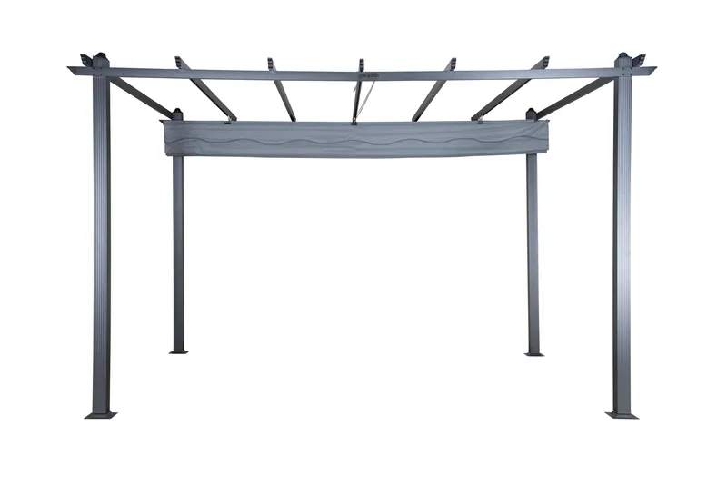 Lazio Pergola 295x395 cm - Svart/Grå - Utemöbler - Solskydd - Pergola