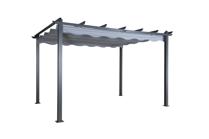 Lazio Pergola 295x395 cm - Svart/Grå - Utemöbler - Solskydd - Pergola