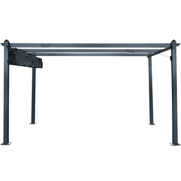 Pergola med soltak | 4x3m - Antracit - Utemöbler - Solskydd - Pergola