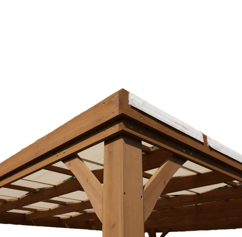 Pergola trä | 3,65x3m | Furu - Brun - Utemöbler - Solskydd - Pergola