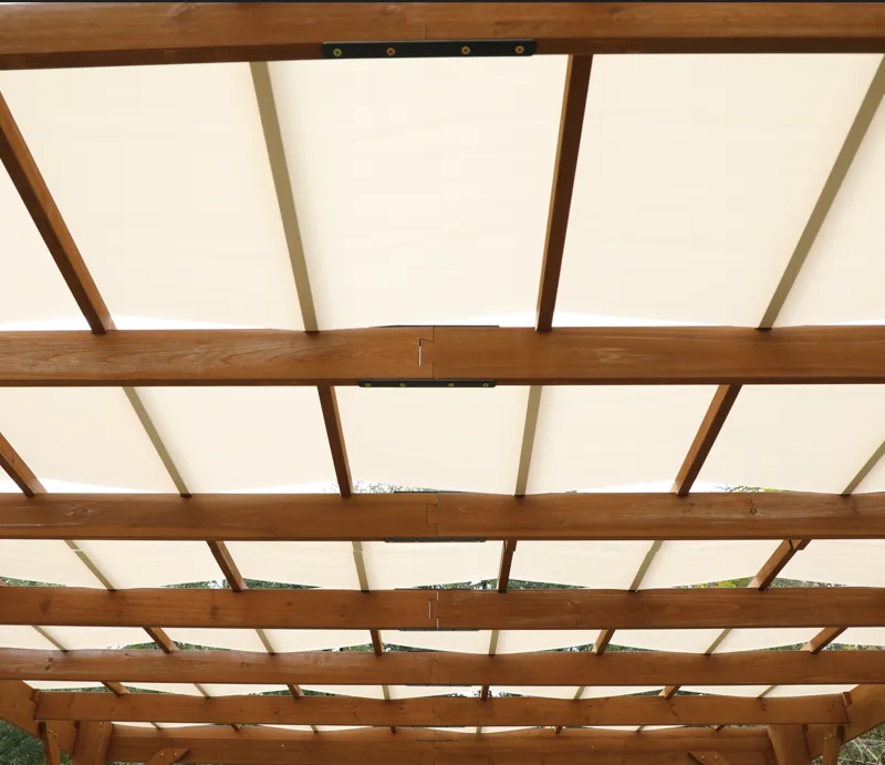 Pergola trä | 3,65x3m | Furu - Brun - Utemöbler - Solskydd - Pergola