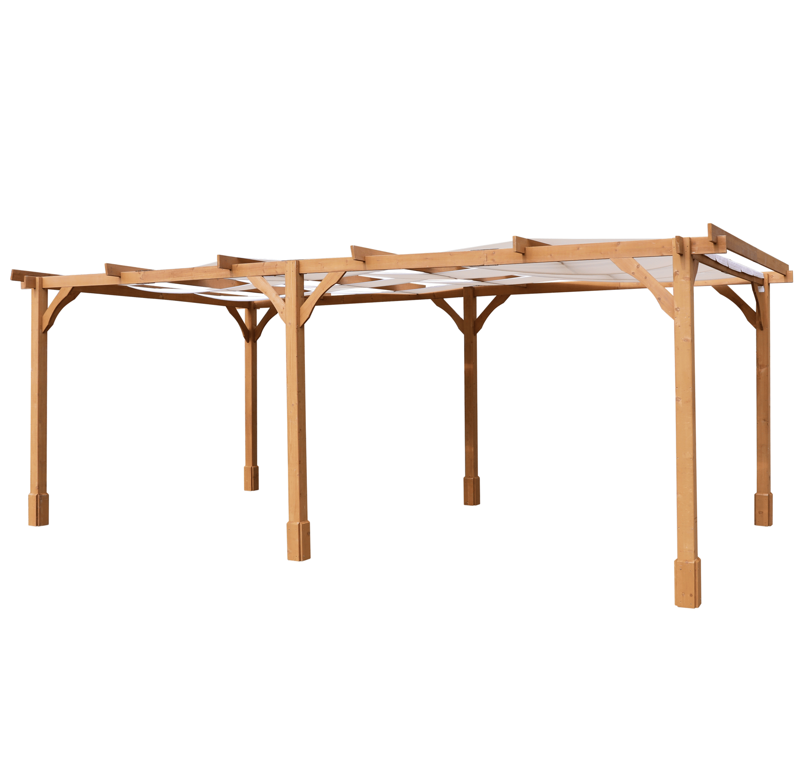 Pergola trä | 6x3 m | Furu - Utemöbler - Trademax
