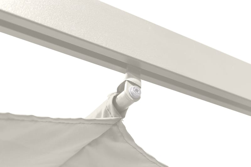 Porto Pergola 4x3 m - Vit - Utemöbler - Solskydd - Pergola