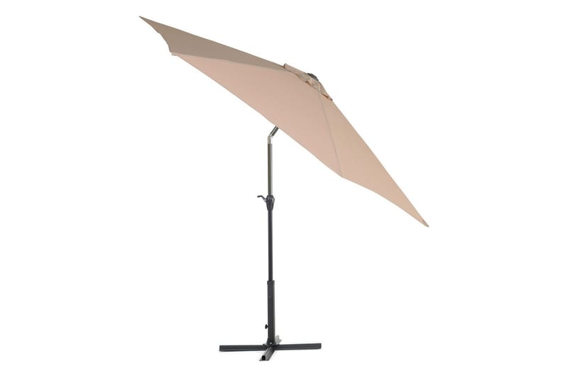 Sanarica Parasoll 270x270 cm Rund - Beige/Grå - Utemöbler - Solskydd - Parasoll