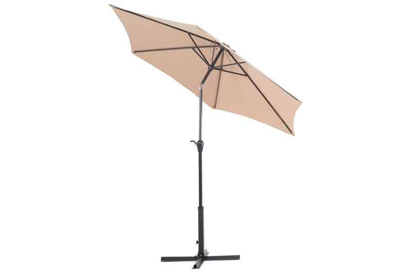 Sanarica Parasoll 270x270 cm Rund - Beige/Grå - Utemöbler - Solskydd - Parasoll