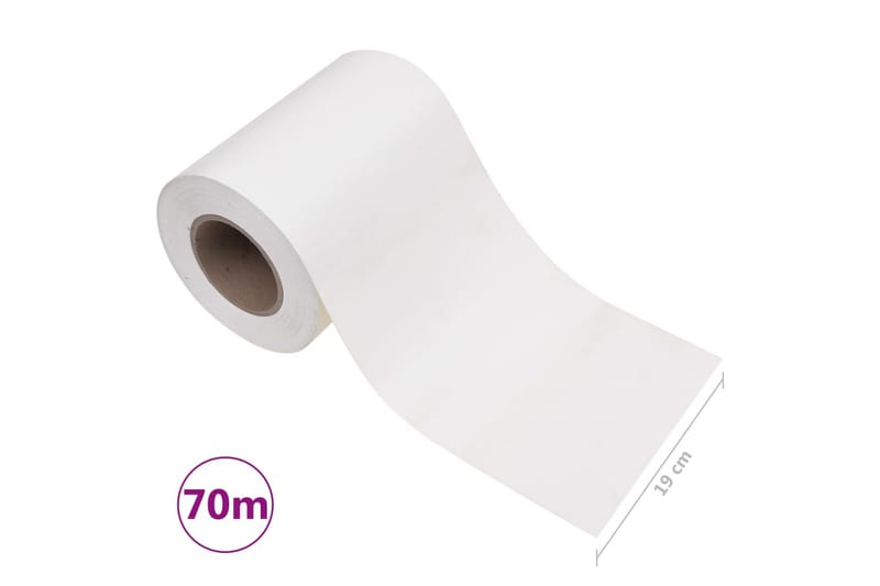 Insynsskydd för trädgården PVC 70x0,19 m vit - Vit - Utemöbler - Solskydd - Skärmskydd & vindskydd