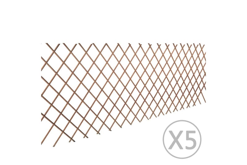 Spaljéstaket pil 5 st 180x90 cm - Blå - Utemöbler - Solskydd - Skärmskydd & vindskydd - Spalje