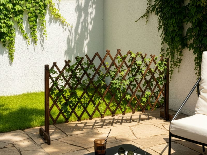 Trädgårdsspaljé Pavarolo Utdragbar - Brun - Utemöbler - Solskydd - Skärmskydd & vindskydd - Spalje