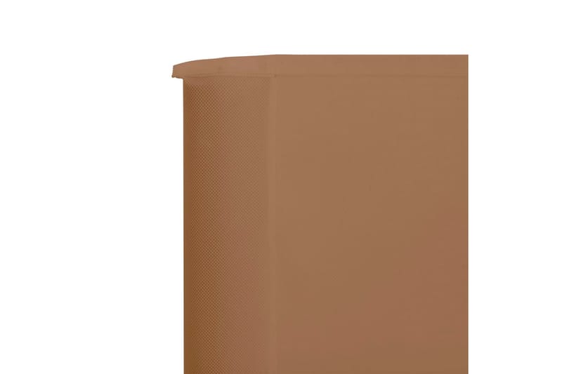 Vindskydd 3 paneler tyg 400x160 cm taupe - Brun - Säkerhet & vindskydd altan - Skärmskydd & vindskydd - Skärm
