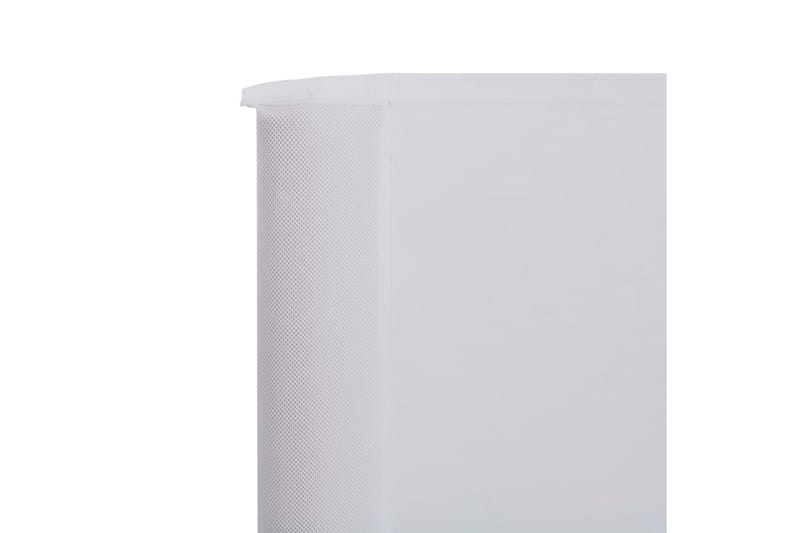 Vindskydd 3 paneler tyg 400x160 cm sandvit - Vit - Utemöbler - Solskydd - Skärmskydd & vindskydd
