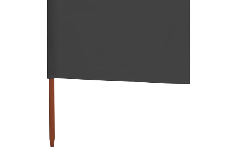 Vindskydd 5 paneler tyg 600x80 cm antracit - Grå - Säkerhet & vindskydd altan - Skärmskydd & vindskydd - Skärm