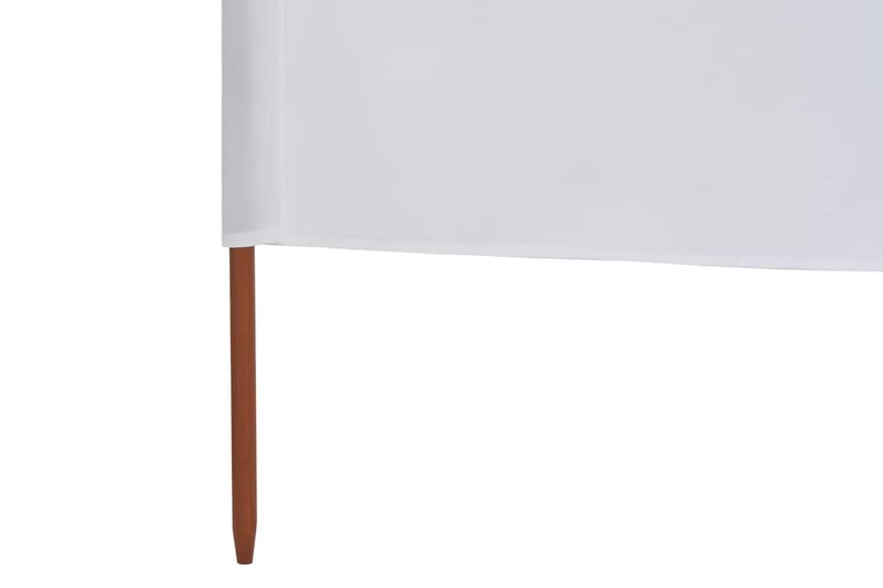Vindskydd 6 paneler tyg 800x80 cm vit - Vit - Utemöbler - Solskydd - Skärmskydd & vindskydd