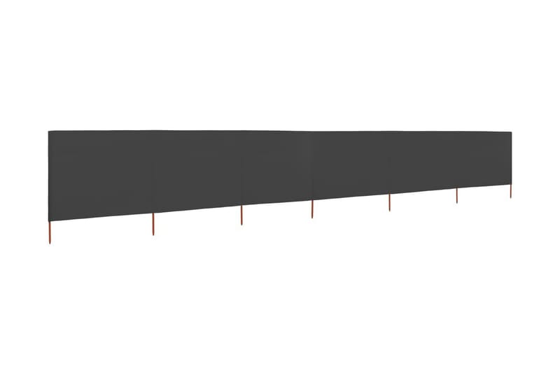 Vindskydd 6 paneler tyg 800x120 cm antracit - Grå - Utemöbler - Solskydd - Skärmskydd & vindskydd