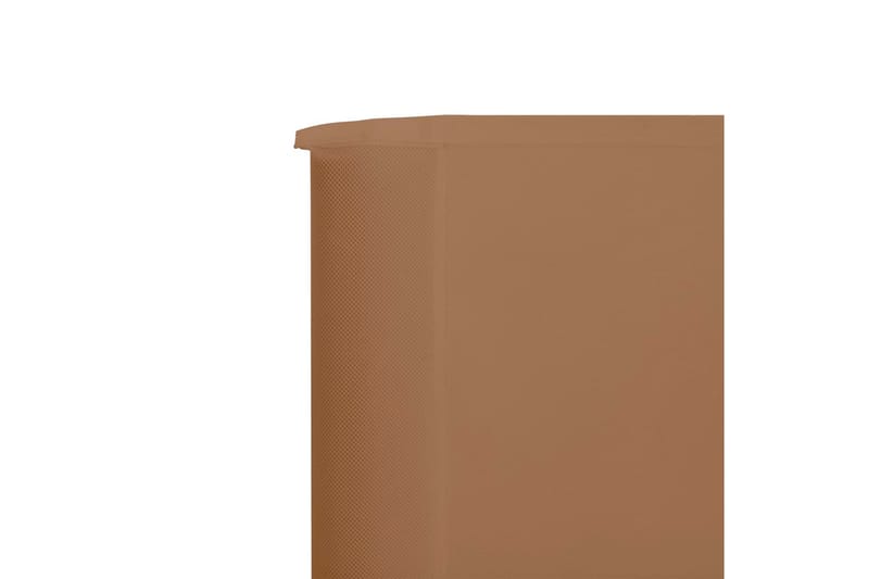 Vindskydd 6 paneler tyg 800x120 cm taupe - Brun - Säkerhet & vindskydd altan - Skärmskydd & vindskydd - Skärm