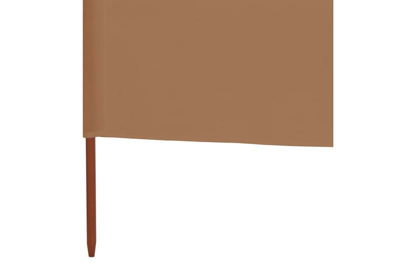 Vindskydd 6 paneler tyg 800x120 cm taupe - Brun - Säkerhet & vindskydd altan - Skärmskydd & vindskydd - Skärm