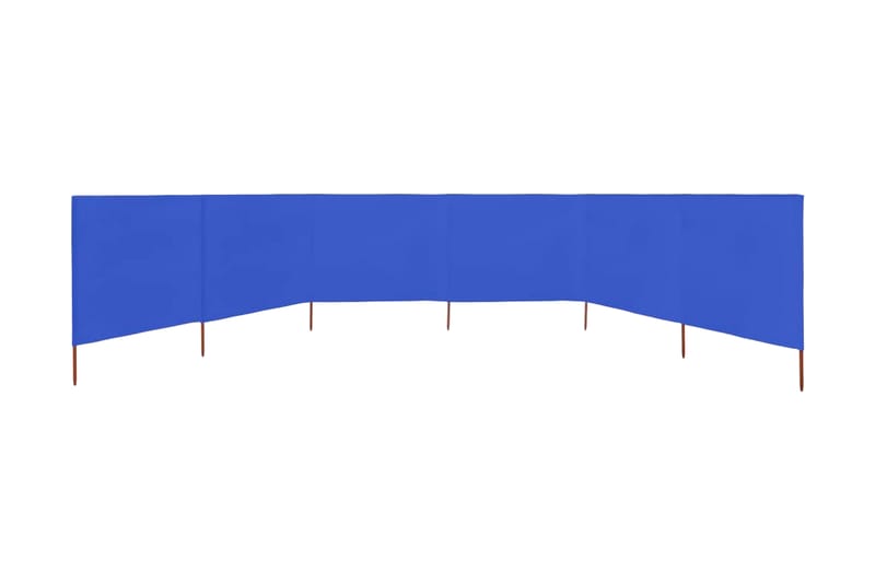 Vindskydd 6 paneler tyg 800x160 cm azurblå - Blå - Skärm - Säkerhet & vindskydd altan - Skärmskydd & vindskydd