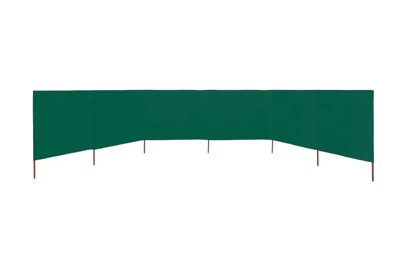Vindskydd 6 paneler tyg 800x160 cm grön - Grön - Utemöbler - Solskydd - Skärmskydd & vindskydd