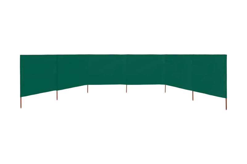 Vindskydd 6 paneler tyg 800x160 cm grön - Grön - Säkerhet & vindskydd altan - Skärmskydd & vindskydd - Skärm