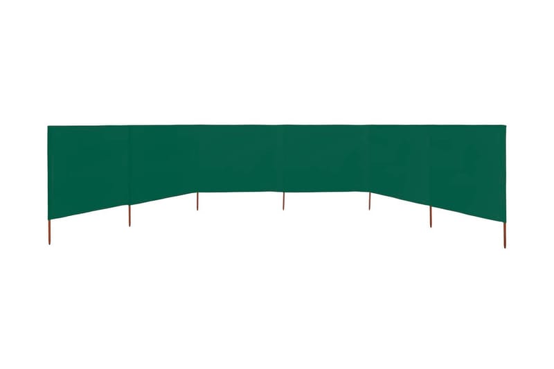 Vindskydd 6 paneler tyg 800x120 cm grön - Grön - Säkerhet & vindskydd altan - Skärmskydd & vindskydd - Skärm