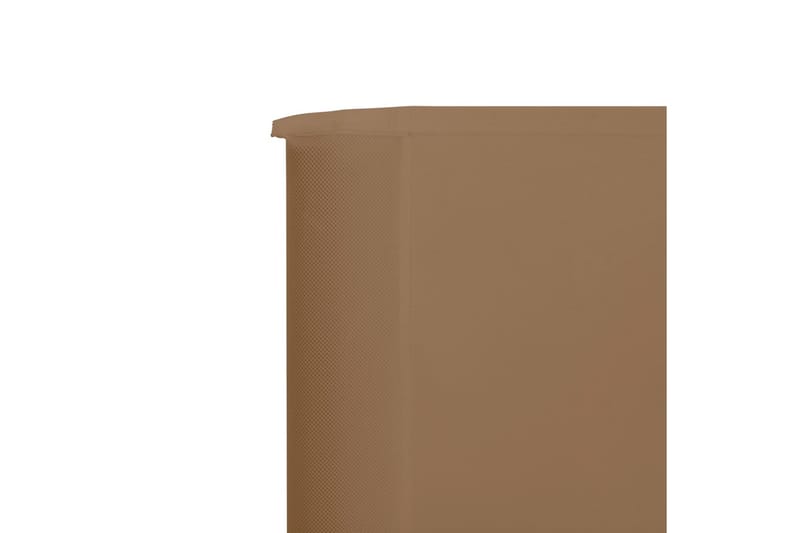 Vindskydd 6 paneler tyg 800x80 cm taupe - Brun - Utemöbler - Solskydd - Skärmskydd & vindskydd