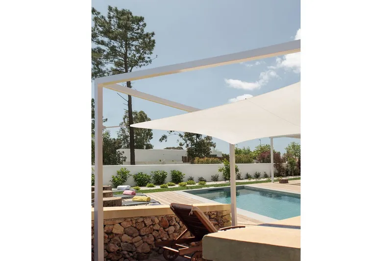 Skuggsegel Lukka Vit, Fyrkantig - Vit, Fyrkantig - Utemöbler - Solskydd - Solsegel