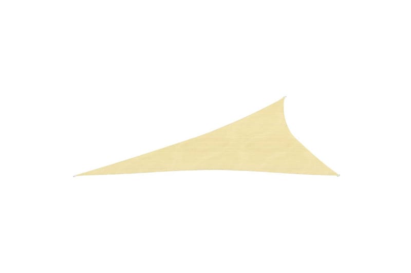 Solsegel 160 g/m² beige 3x4x5 m HDPE - Beige - Utemöbler - Solskydd - Solsegel