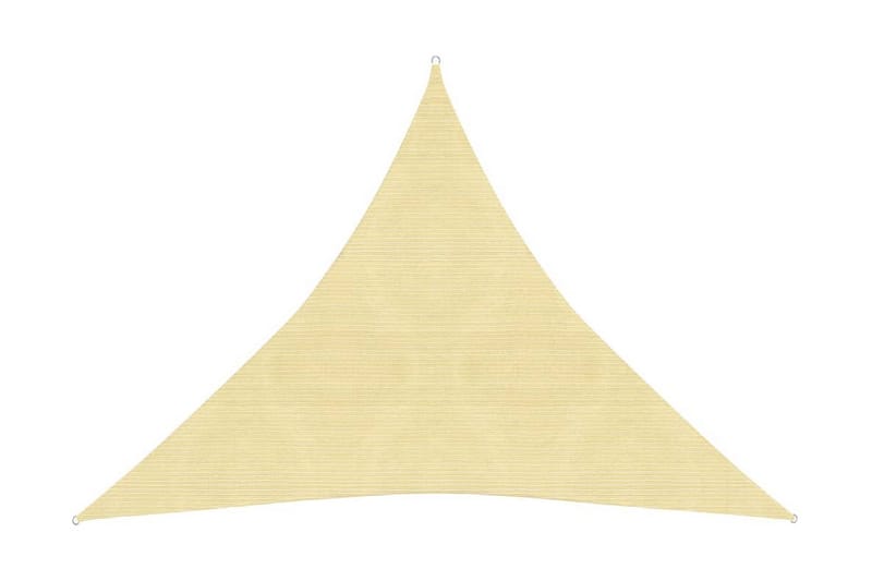Solsegel 160 g/m² beige 6x6x6 m HDPE - Beige - Utemöbler - Solskydd - Solsegel