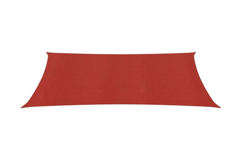 Solsegel 160 g/m² röd 3x6 m HDPE - Röd - Utemöbler - Solskydd - Solsegel