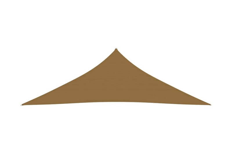 Solsegel 160 g/m² taupe 2,5x2,5x3,5 m HDPE - Brun - Utemöbler - Solskydd - Solsegel