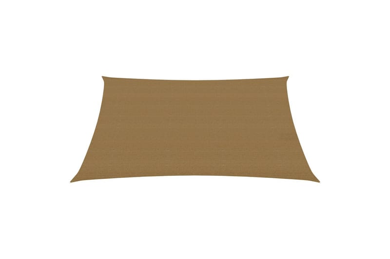 Solsegel 160 g/m² taupe 4x5 m HDPE - Brun - Utemöbler - Solskydd - Solsegel