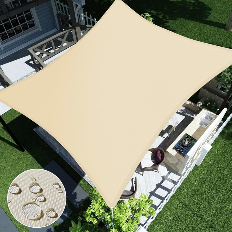 Solsegel 3x3 m, Beige