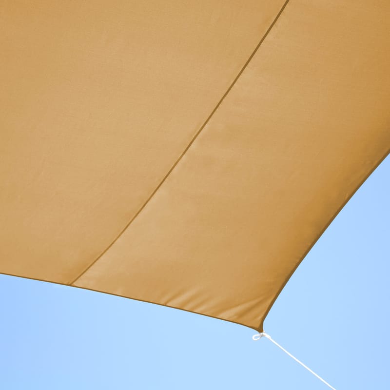 Solsegel 3x3m | Kvadratiskt | Beige - Utemöbler - Solskydd - Solsegel
