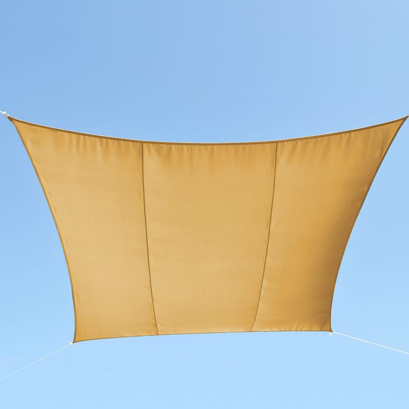 Solsegel 3x3m | Kvadratiskt | Beige - Utemöbler - Solskydd - Solsegel