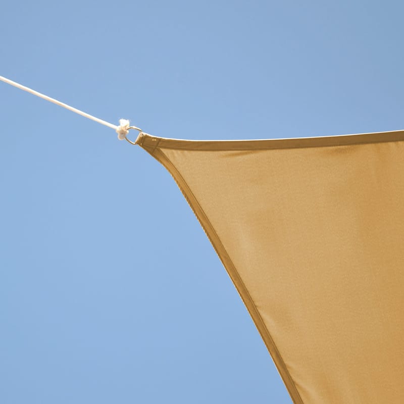 Solsegel 3x3m | Kvadratiskt | Beige - Utemöbler - Solskydd - Solsegel