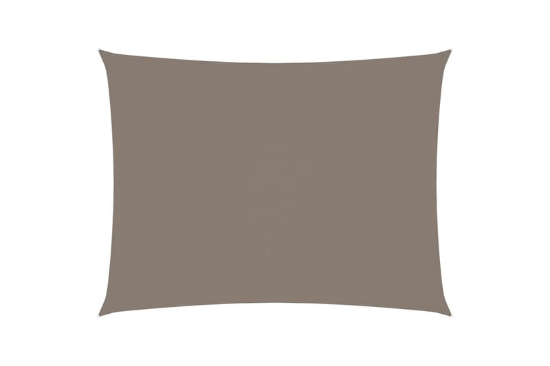 Solsegel oxfordtyg rektangulärt 2x3 m taupe - Brun - Utemöbler - Solskydd - Solsegel
