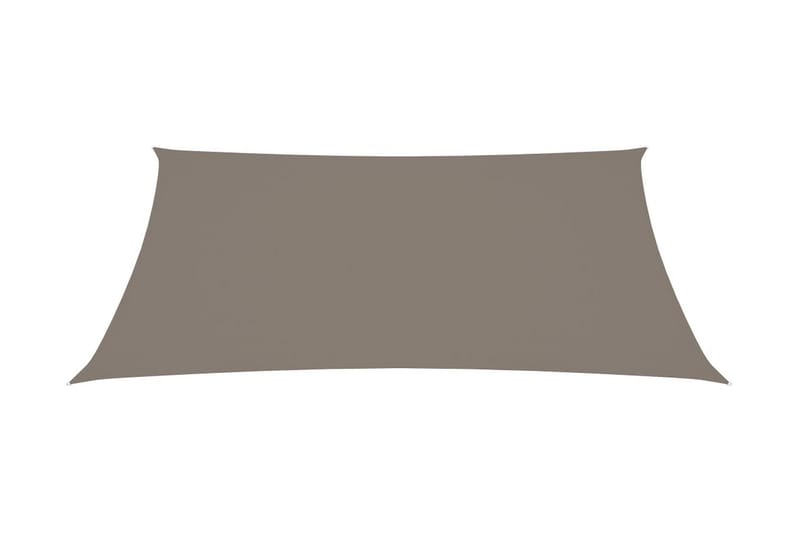 Solsegel oxfordtyg rektangulärt 3,5x4,5 m taupe - Brun - Utemöbler - Solskydd - Solsegel