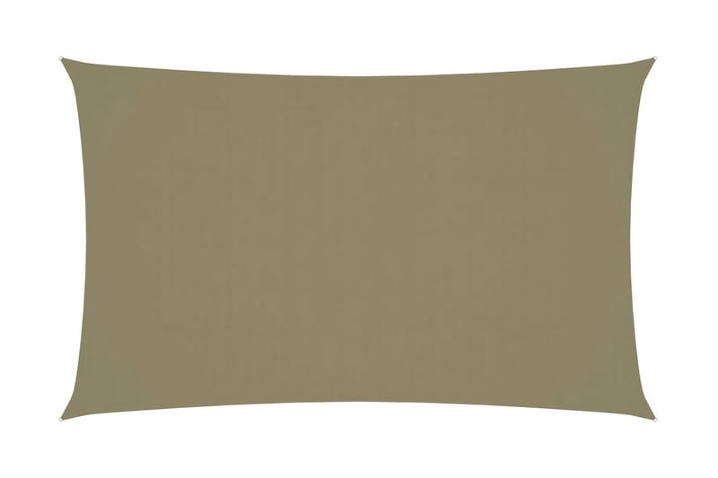 Solsegel oxfordtyg rektangulärt 3x6 m beige - Beige - Solsegel