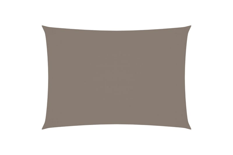 Solsegel oxfordtyg rektangulärt 4x5 m taupe - Brun - Utemöbler - Solskydd - Solsegel