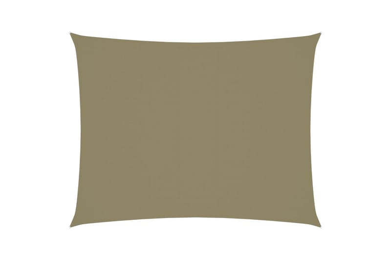 Solsegel oxfordtyg rektangulärt 5x6 m beige - Beige - Solsegel