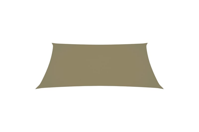 Solsegel oxfordtyg rektangulärt 5x6 m beige - Beige - Utemöbler - Solskydd - Solsegel