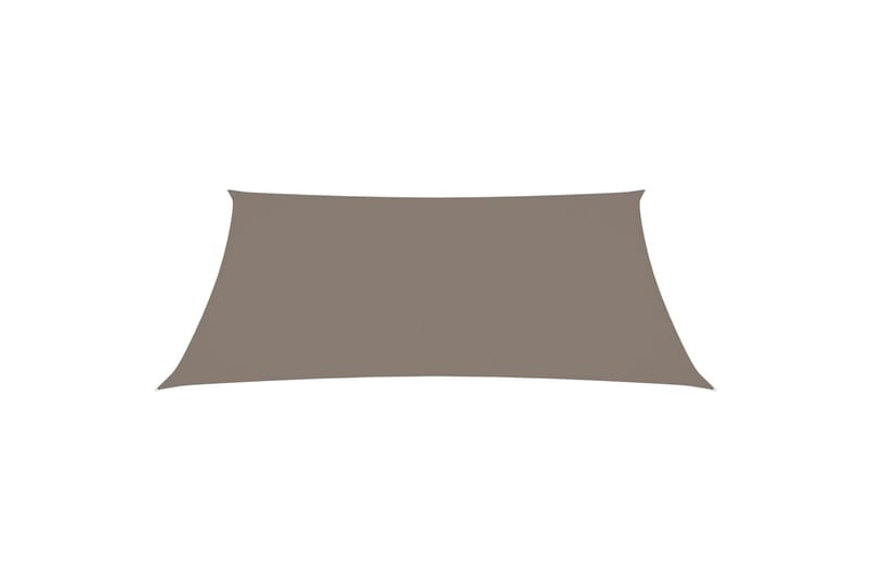 Solsegel oxfordtyg rektangulärt 5x6 m taupe - Brun - Utemöbler - Solskydd - Solsegel