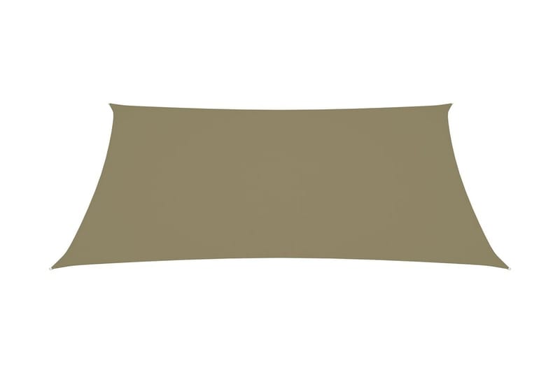 Solsegel oxfordtyg rektangulärt 6x8 m beige - Beige - Utemöbler - Solskydd - Solsegel