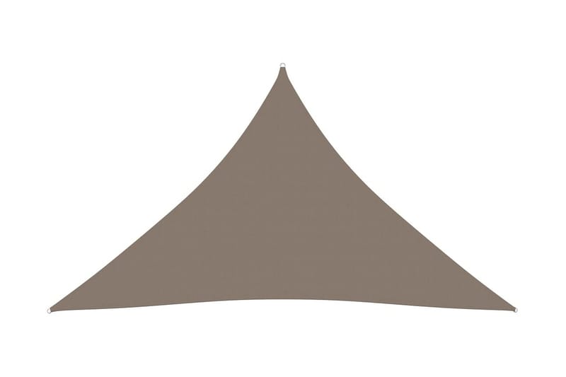 Solsegel oxfordtyg trekantigt 3,6x3,6x3,6 m taupe - Brun - Utemöbler - Solskydd - Solsegel