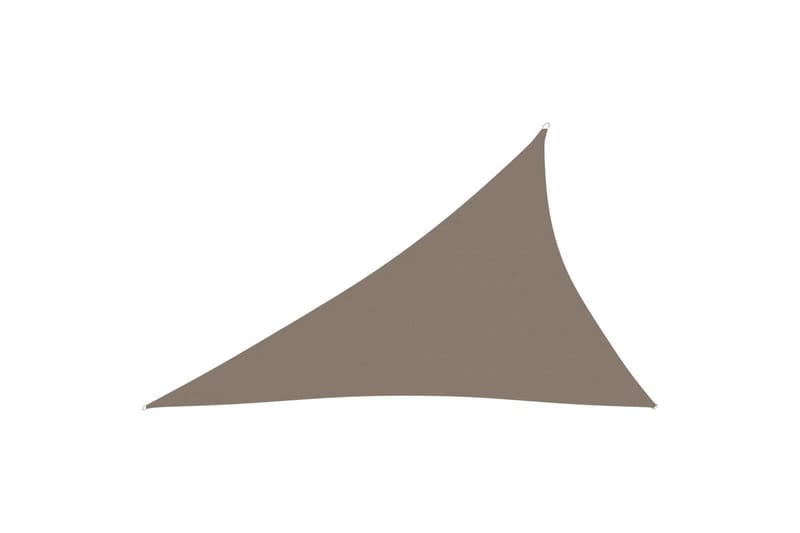 Solsegel oxfordtyg trekantigt 3x4x5 m taupe - Brun - Utemöbler - Solskydd - Solsegel